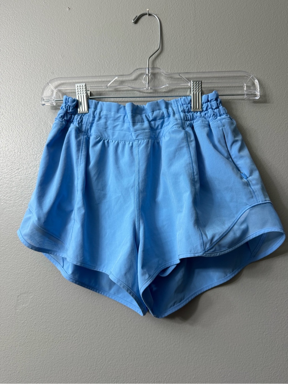 Lululemon Hotty Hot High-Rise Lined Shorts vibrant light blue Athletic Shorts 6 - Picture 2 of 6